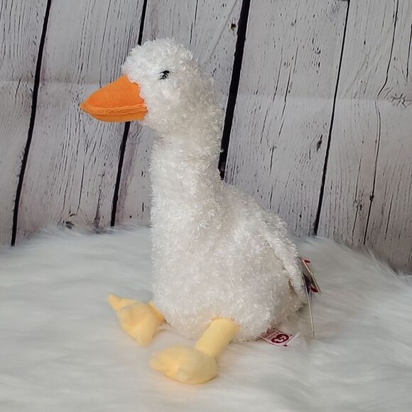 🆕️Charlotte's Web Gussy The Goose Exclusive Ty Beanie Baby Buddy Plush Toy Y2K - Picture 1 of 8